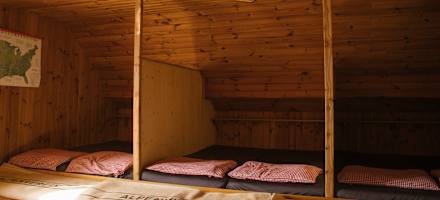 Das Bettenlager der Wolfsberger Hütte