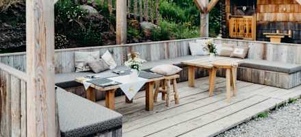 Die Terrasse auf der Zachohfalm