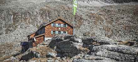 Die spektakuläre Lage der Zittauerhütte