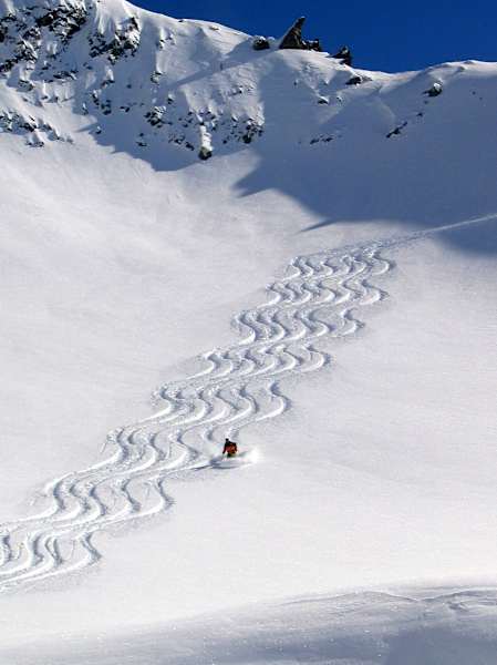 Großartige Pulverschneeabfahrten im Tiroler Pitztal