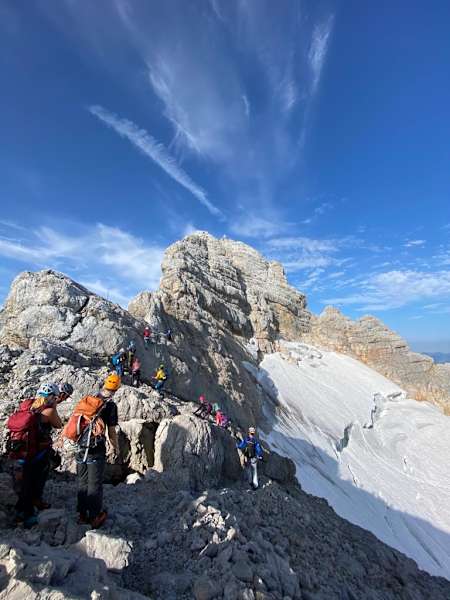 Großartige Ausblicke von der Schulter Hohen Dachstein
