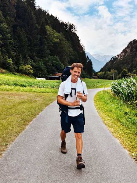 Ernst Merkinger unterwegs in Tirol, zwischen Telfs und Landeck