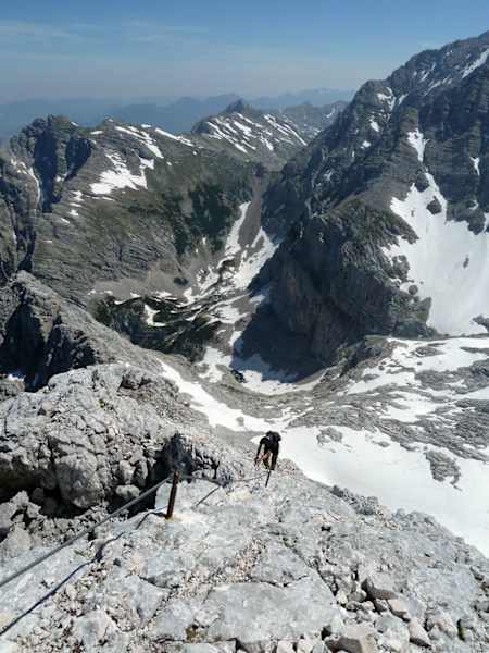 Auf den Schermberg führt ein rassiger Klettersteig