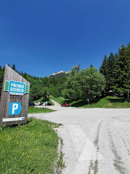 Treffpunkt Parkplatz Preiner Gscheid