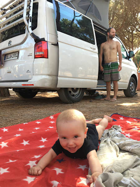 Campingreise mit Kindern VW California