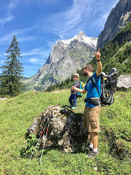 Wandern VW-Bus Kinder