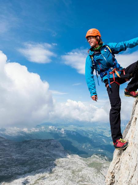 Einstieg des Hias-Klettersteig in der Silberkarklamm