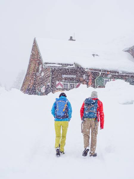 Winterwandern oder Skitour auf die Südwiener Hütte