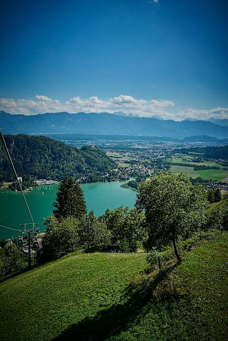 Blick von der Gerlitzen auf den Ossiacher See
