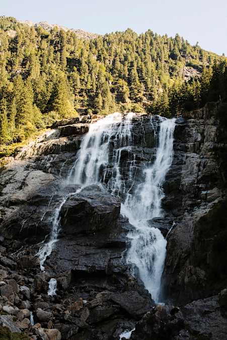 Der Grawa Wasserfall oberhalb der Grawa Alm