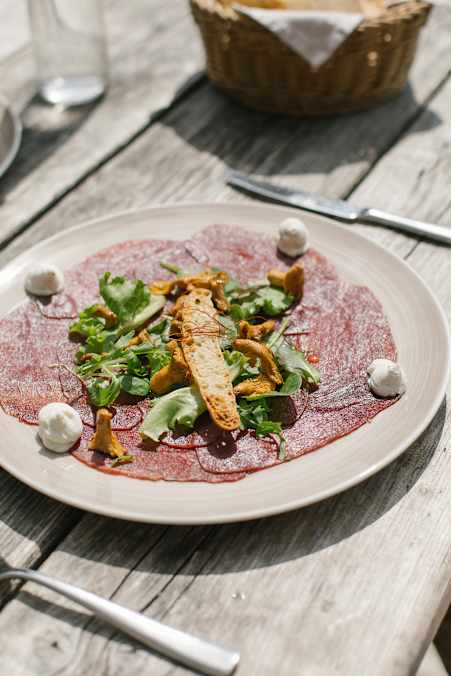 Carpaccio auf der Jimmy Hütte