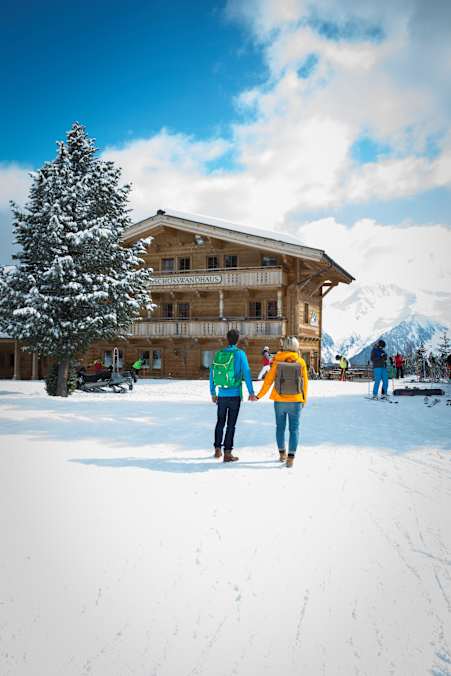Das Gschösswandhaus im Zillertal ist auch im Winter ein beliebtes Ausflugsziel.
