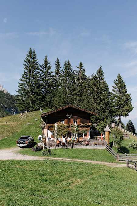 Die Karrer Alm auf 1.648 m Höhe über Imst