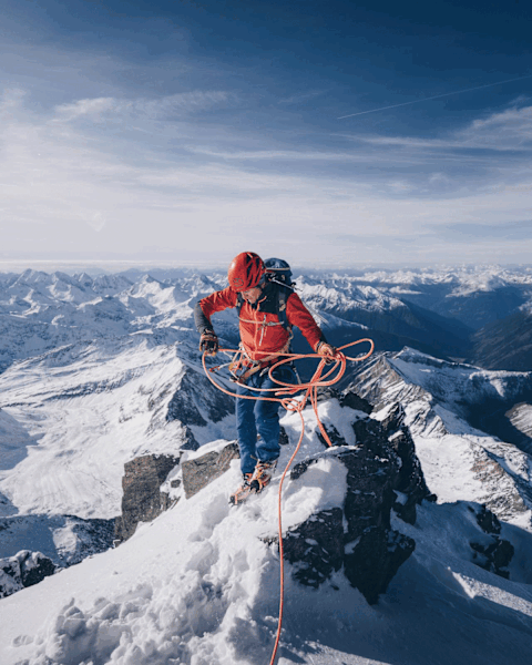 Am Stüdlgrat des Großglockners