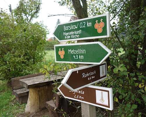 Pilgerweg Berlin-Bad Wilsnack Wegweiser