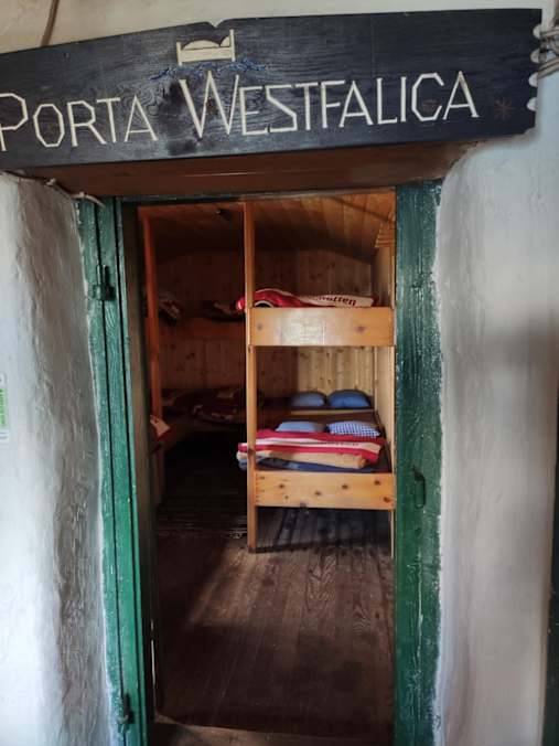 Die Schlafplätze in der Mindener Hütte