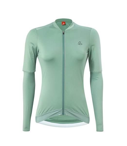 Löffler Radtrikot langarm in Grün aus der Gravel-Kollektion SKYS