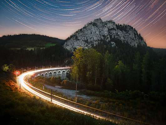 Bergwelten Fotowettbewerb Dein Blick auf die Berge Foto 6, Der berühmte „20-Schilling-Blick“ auf ein Aquädukt bei Semmering in Niederösterreich.