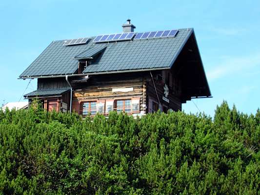 Die alte Goiserer Hütte gibt es so heute nicht mehr - sie wurde 2013 großzügig umgebaut.