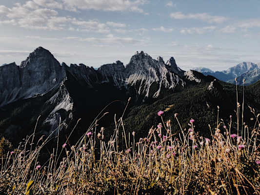 Ernst Merkinger wandert weit Dolomiten Höhenweg