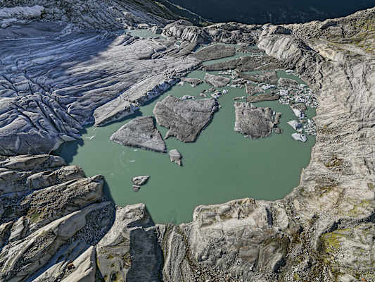 Eisrandsee des Rhonegletschers