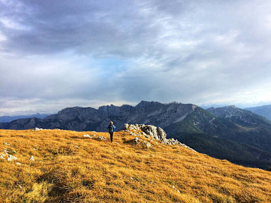 Am Gipfelplateau des Vorderunnütz
