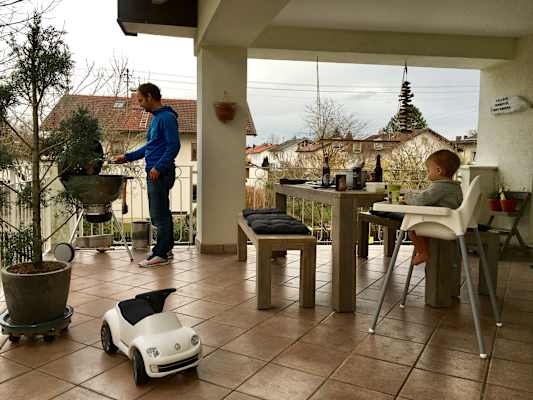 Reisen VW-Bus Kinder