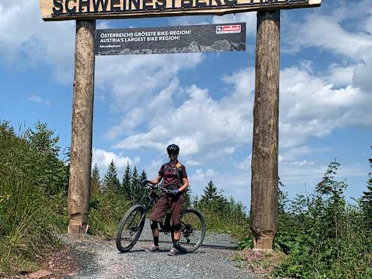 Am Start des Schweinestberg-Trail