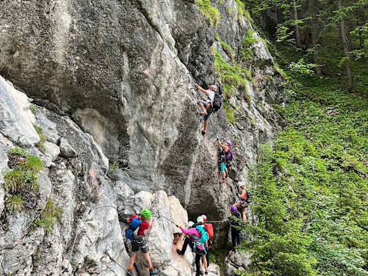 Klettersteig in der Silberkarklamm
