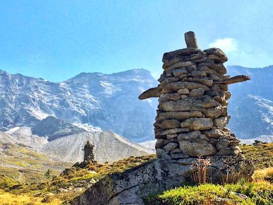 Steinmandl auf der Zeischalm