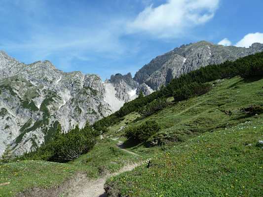 Anstieg zum Solsteinhaus