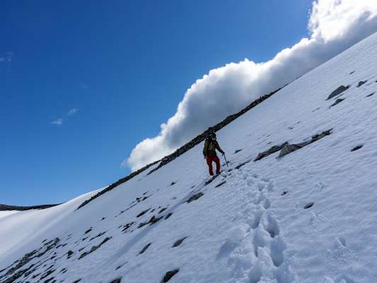 Am Gipfel des Alam-Kuh (4.850 m)