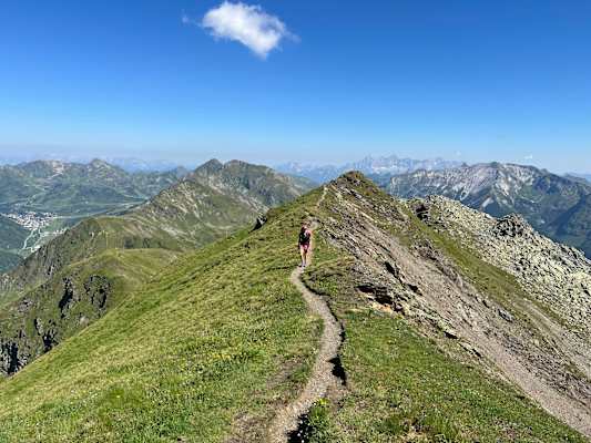Grat zum Gipfel des Großen Gurpitschecks