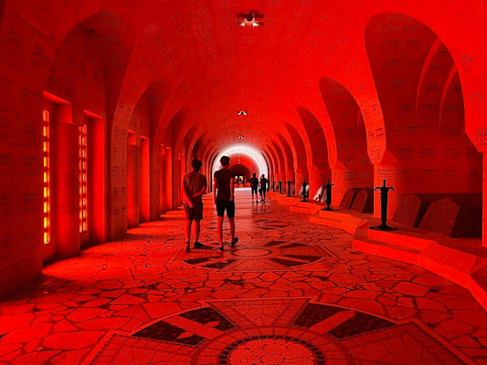 Die Totenhalle im Fort Douaumont