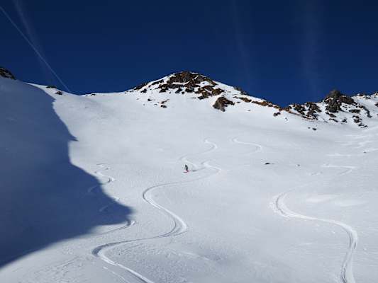 Abfahrt vom Kröndlhorn