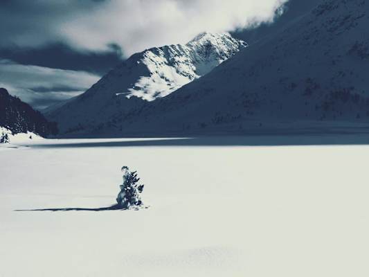 Der Stallersattel verbindet das Defereggental (Osttirol) mit dem Antholzer Tal (Südtirol), und natürlich hat es auch hier kräftig geschneit.