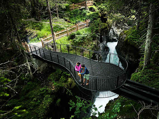 Aussichtsplattform am WildeWasserWeg im Stubaital