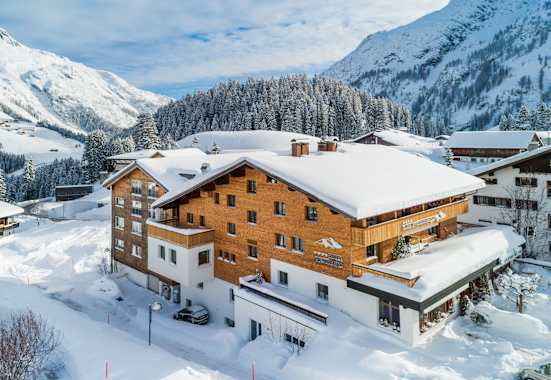 Das Hotel Walserberg in Warth am Arlberg