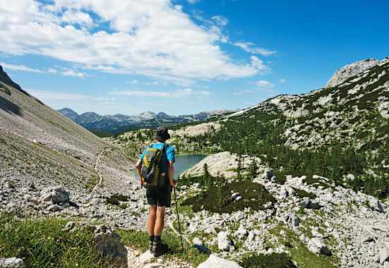Der Blick auf das Salzburger Sieben Seen Tal.
