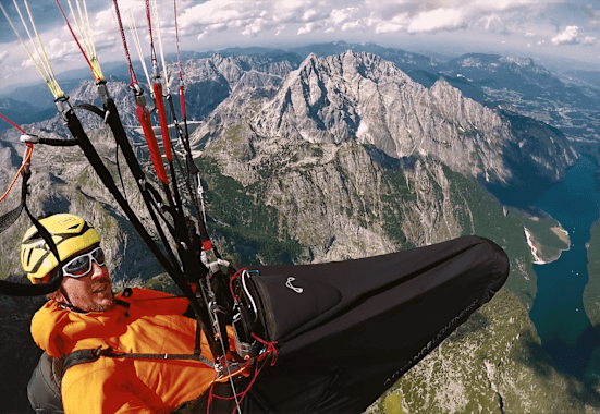 Christian Lobensommer hoch über dem Steinernen Meer