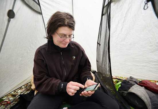 Langstreckenwanderin Christine Thürmer 