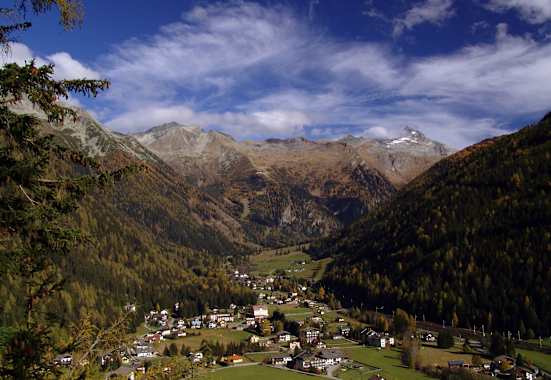 Blick auf Mallnitz und ins Seebachtal