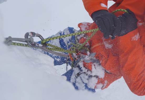 Spaltenrettung: Prusiktechnik