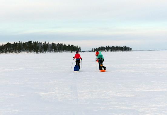 Skiwandern Inarisee Lappland