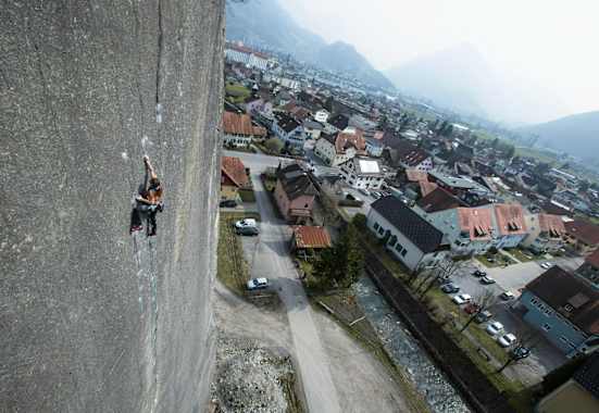 Barbara Zangerl auf der Bürser Platte