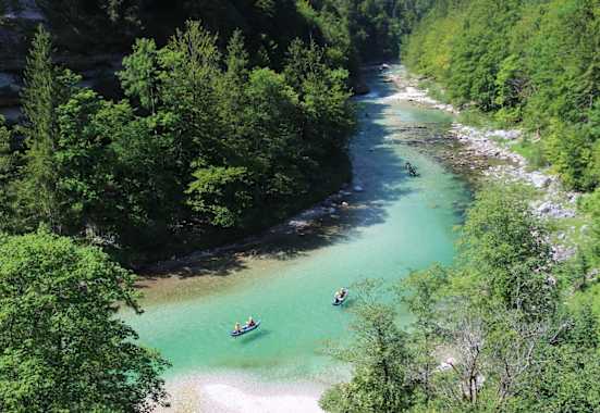 Kanufahren auf der Salza