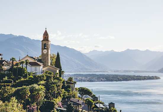Der Ort Ascona am Lago Maggiore im Schweizer Tessin.
