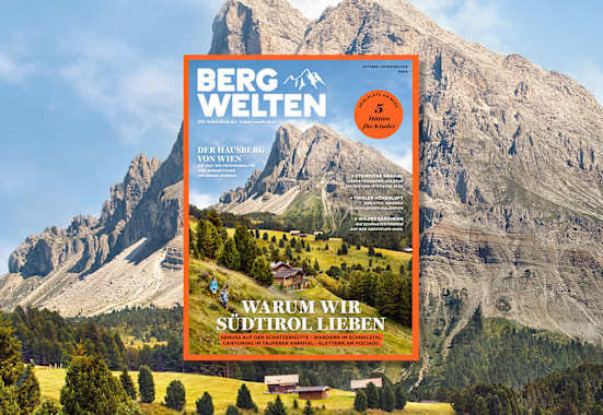 Überall im Zeitschriftenhandel: Das Bergwelten Magazin (Oktober/November 2018)
