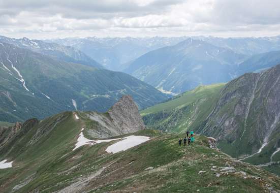 Aussicht bei Alpenüberquerung