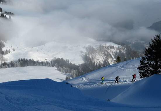 Unterwegs auf Skitour zum Alpelenhörnli